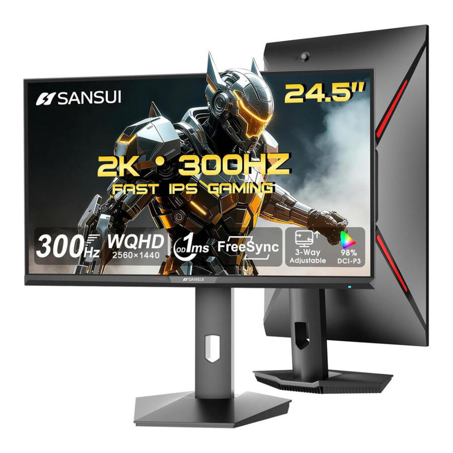 SANSUI 24.5 Inch QHD Gaming Monitor 300Hz | Electronics